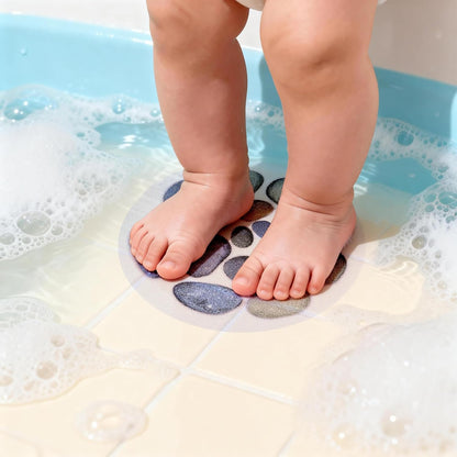 10 Pcs Non Slip Bath Stickers, Round Anti Slip Shower Stickers with Scraper, Self-Adhesive Safety Bathtub Treads for Bath Tub, Shower Room, Stairs and Slippery Surfaces (15cm Diameter)