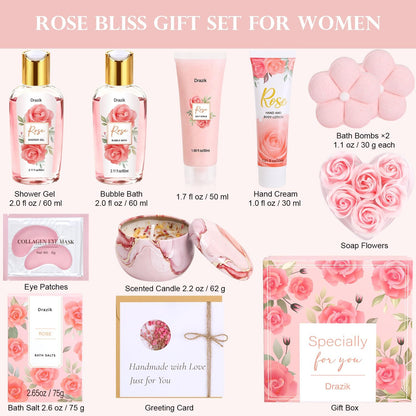 Birthday Pamper Gifts for Women, Unique Pamper Hampers Kit Self Care Package for Her, Relaxation Ladies Christmas Spa Gifts Sets Xmas Present Ideas for Women Best Friend Sister Bestie Mum