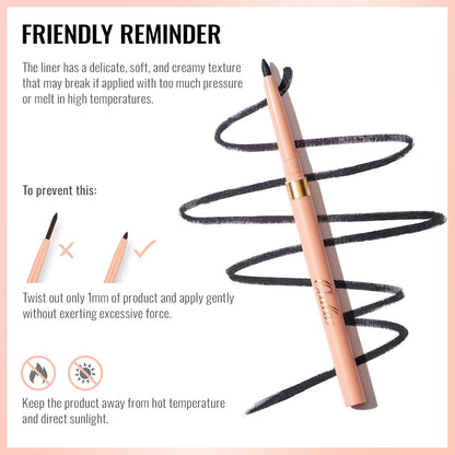OULAC Matte Brown Eye Liner Pencils Waterproof, Smudge-proof Retractable Eyeliner Lasts 24H +, Highly Pigmented and Smooth, Long-lasting Formula, Vegan (03) Teddy