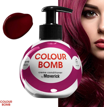 Burgundy Colour Depositing Conditioner 250ml | Vibrant Gloss &amp; Shine, Softening &amp; Nourishing Colour Refresh Treatment, No Mix, Vegan, Ammonia &amp; Peroxide Free