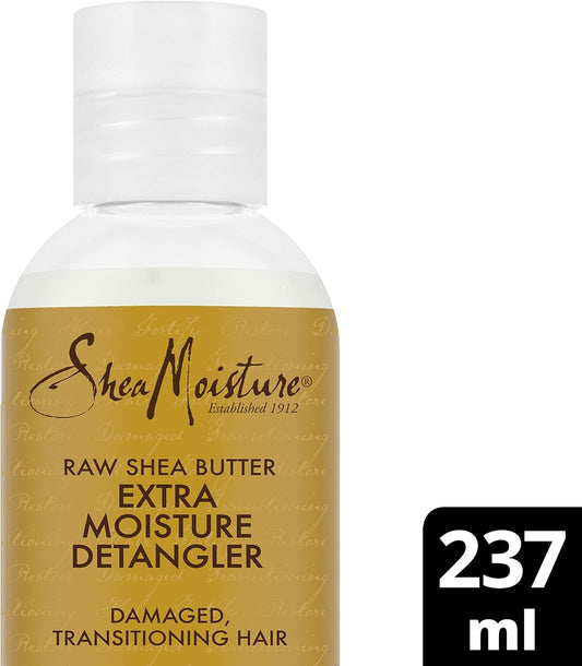 Shea Moisture Raw Shea Butter Extra Moisture Detangler silicone and sulphate free hair detangler for damaged, transitioning hair 237 ml