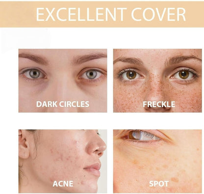 Waterproof Body Concealer&amp;Leg Foundation,High Coverage Body Makeup Full Coverage Waterproof,Tattoo Cover Up Cream,Effectively Conceals Tattoos Scars Varicose Veins,Sweat-Resistant Natural Look