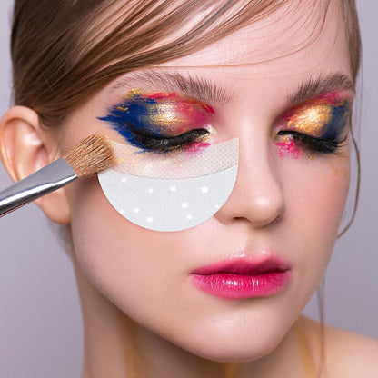 150pcs Eye Make-Up Eyeshadow Pads,Half-Moon Shape Lash Pads Eyeshadow Patches for Eyeliner, Eyelash Extensions and Lip Makeup