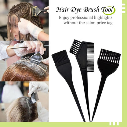 Hair Brush Highlighting Kit with Hair Dye Brush,Dye Mixing Bowl,Highlighting Cap and Hook Hair Dye Comb,Gloves,Cape,Hair Tools Accessories for Bleach,Hair Colour Highlight (7 PCS)