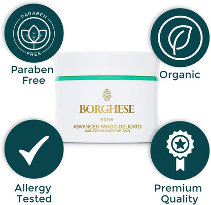 Borghese Advanced Fango Delicato Mud for Delicate Dry Skin, 2.7 oz