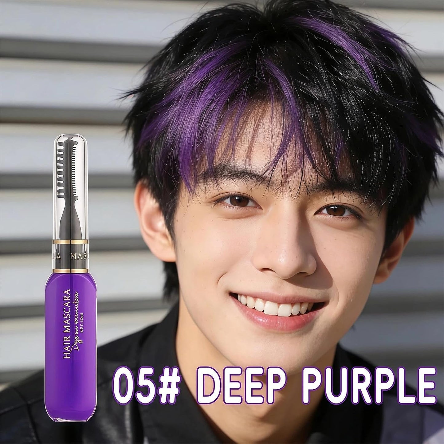 Temporary Hair Colour Set - 3PCS Washable Spray &amp; Mascara Dye Kit in Blue, Purple, Pink - Unisex, Easy Wash Out for Parties &amp; Play