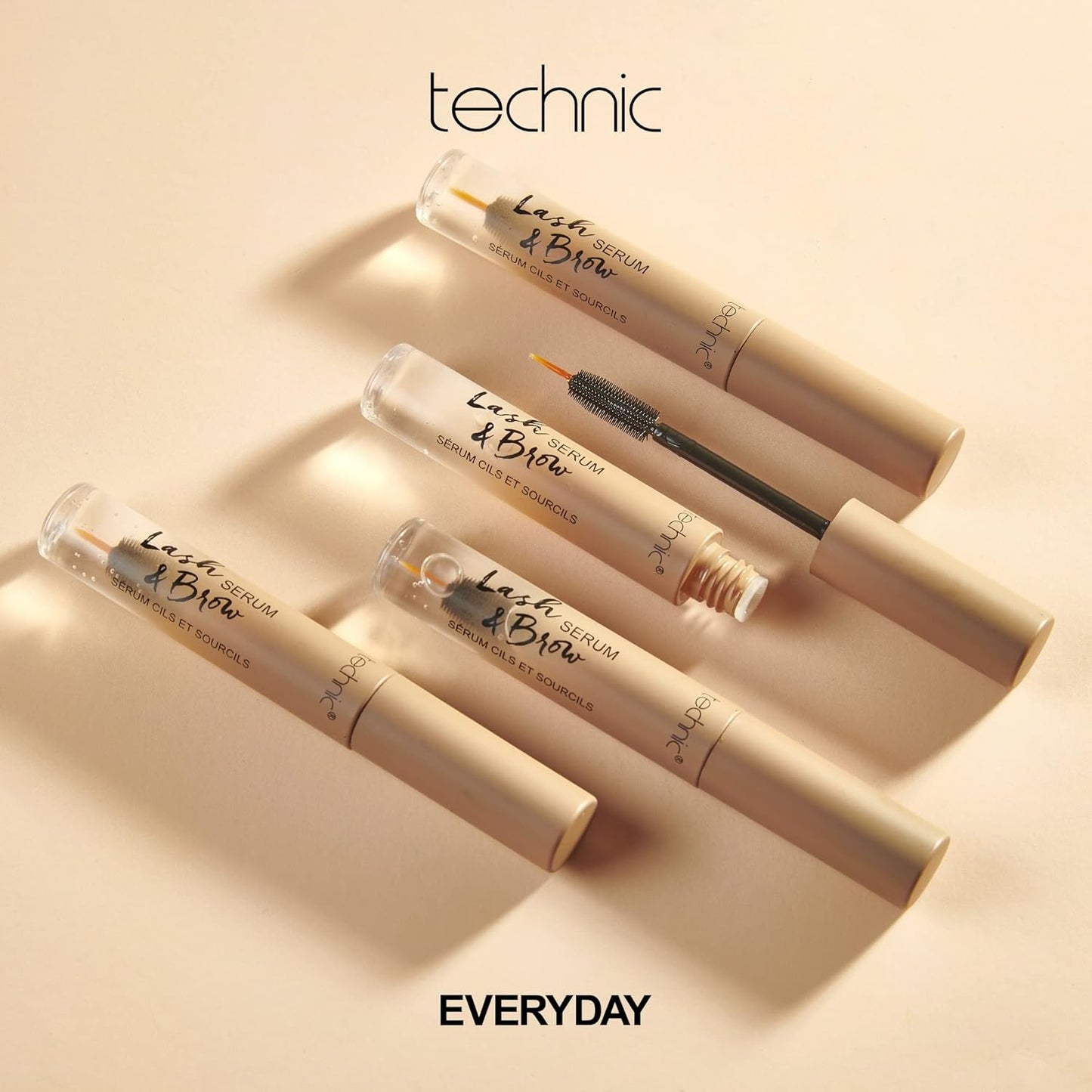 Technic Lash &amp; Brow Serum - Nourishing Formula to Condition &amp; Enhance Natural Lashes &amp; Brows - Vegan and Cruelty Free