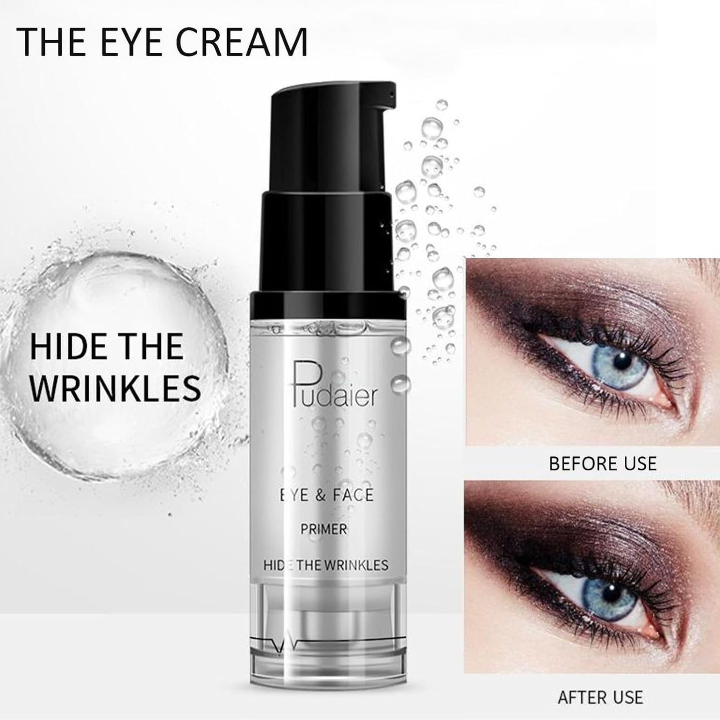 24 Hours Waterproof Smudge-proof Long-Lasting Liquid Eyeshadow Primer Cream for Eye Base Makeup