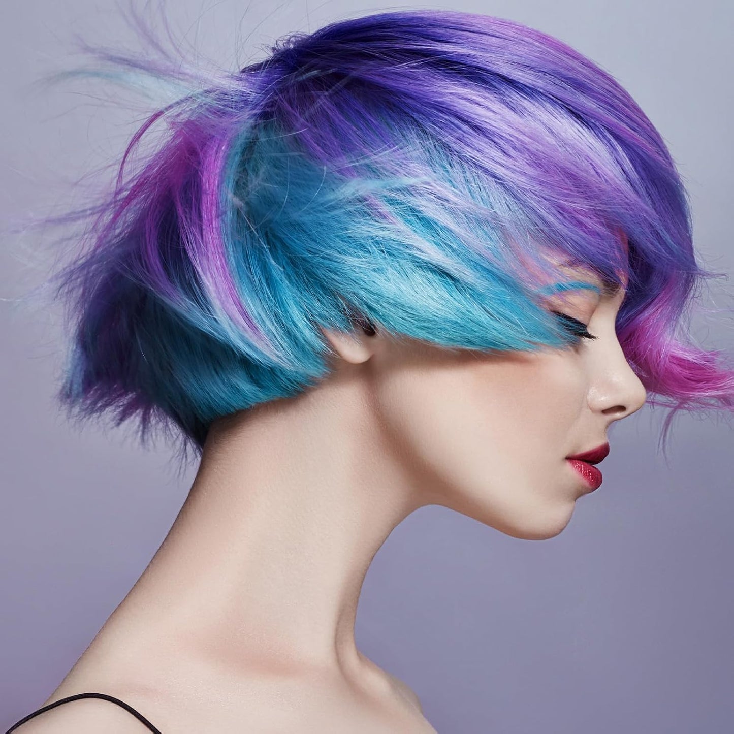 JJUNW 10 Pieces Highlighting Cap Hair Frosting Cap Highlight for Dye Color with 4 Pieces Plastic Hooks Hair Coloring Salon Hairdressing Tool Kit Supplies (Purple/Blue/Pink)