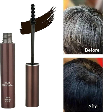 BigyQiu Root Touch Up Light Brown, Hair Mascara For Grey Hair, Water-Resistant Root Concealer