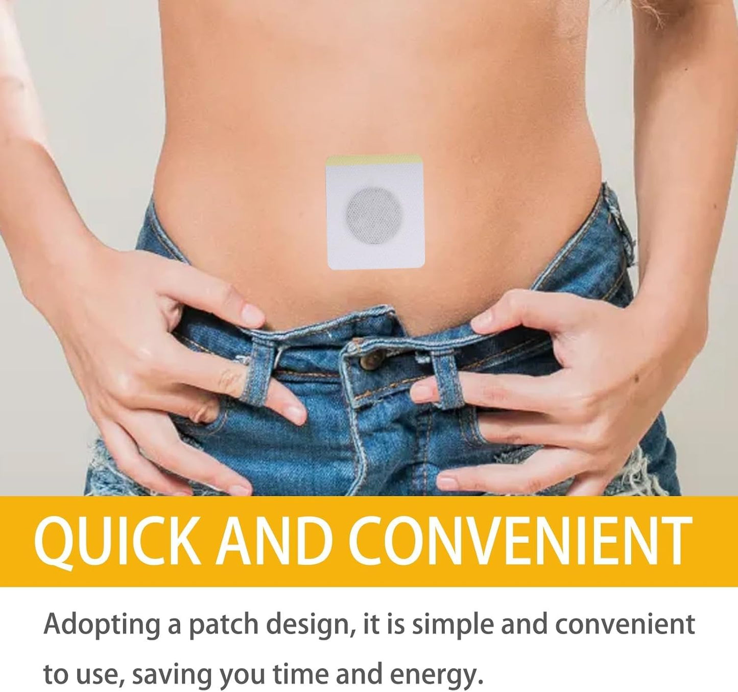 Weight Less Patch, 60 pcs Slimming Patches for Belly Fat – Plant-Powered Sweat-Activated Formula | Portable Plant Extract Patch for Abdomen, Waist, Arms &amp; Thighs, Soft Peel-and-Apply Design