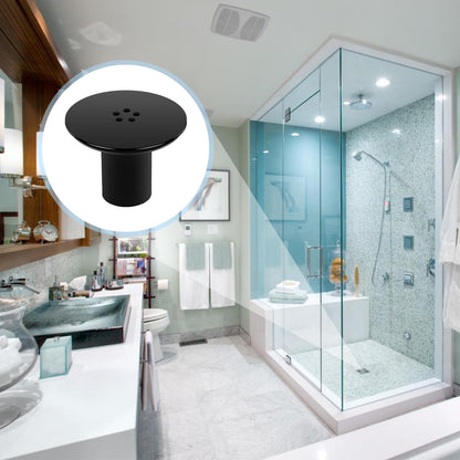 Shower Plughole Cover 90mm / 115mm, Fast Flow (Black) by Chrome Shower Tray Drain Cover