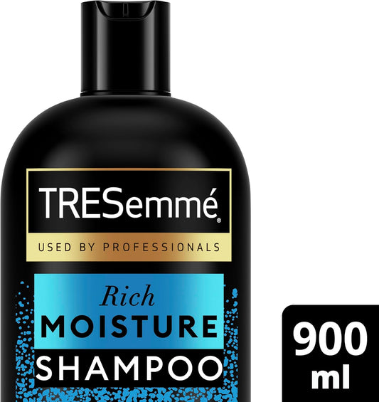 TRESemmé Rich Moisture Shampoo - With Vitamin E, Amino Acids &amp; Ceramide for Deep Hydration, Softness, Damage Repair &amp; All-Day Moisture – Ideal for Dry, Damaged Hair 900ml
