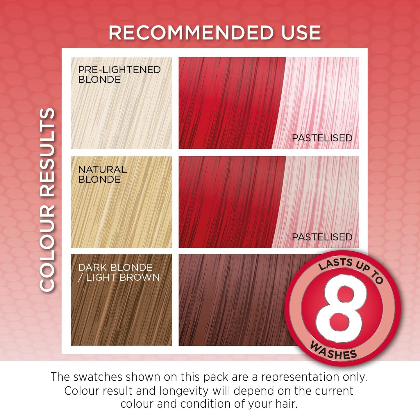 Colour-Freedom Gloss Pro 150ml Crimson Red Semi-Permanent Hair Colour - Ultra-Vibrant Vegan Colour Mask with PurePlex | Ammonia Free Colour Lasts Up To 6-10 Washes