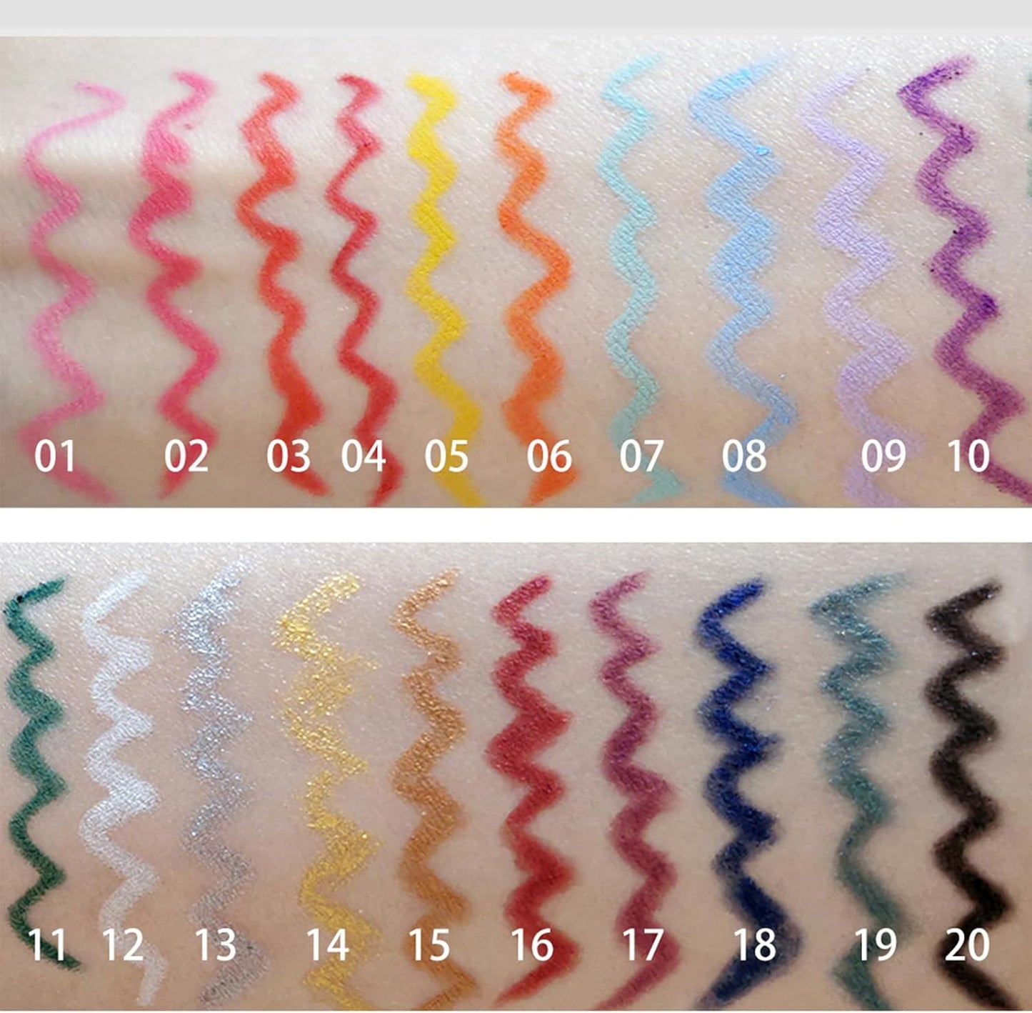 Coloured Eyeliner Eyeliner Pencils, Long-Lasting Eye Liners Waterproof Eyel Liner Pencils for Makeup Tool, Eyeliners (Light Blue)