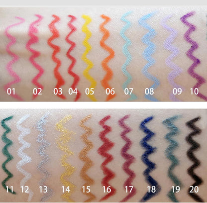 Coloured Eyeliner Eyeliner Pencils, Long-Lasting Eye Liners Waterproof Eyel Liner Pencils for Makeup Tool, Eyeliners (Light Blue)