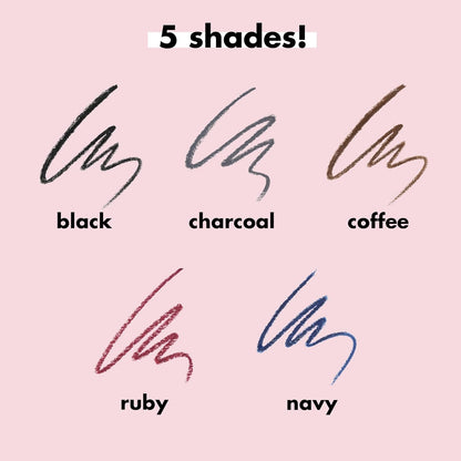 e.l.f. No Budge Retractable Eyeliner, Creamy, Ultra-Pigmented &amp; Waterproof, Creates Bold &amp; Defined Lines, Vegan &amp; Cruelty-Free, Black