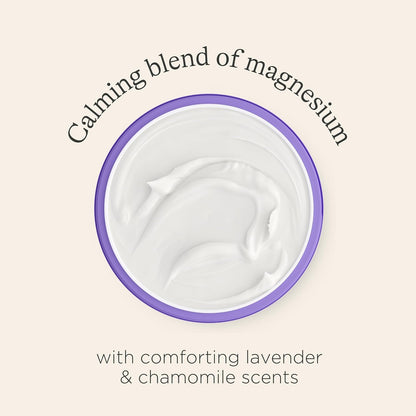 Lansinoh Calming Bedtime Magnesium Butter for Pregnancy &amp; Postpartum - Cocoa &amp; Shea Butter infused with Lavender &amp; Chamomile scents - Hydrating &amp; Absorbs quickly - Restless leg syndrome relief
