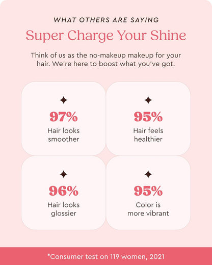 Glaze Supergloss Sheer Glow Clear Conditioning Gloss – Transparent Hair Gloss For All Hair Types &amp; Colours – Boosts Colour, Shine &amp; Hydration - 190ml