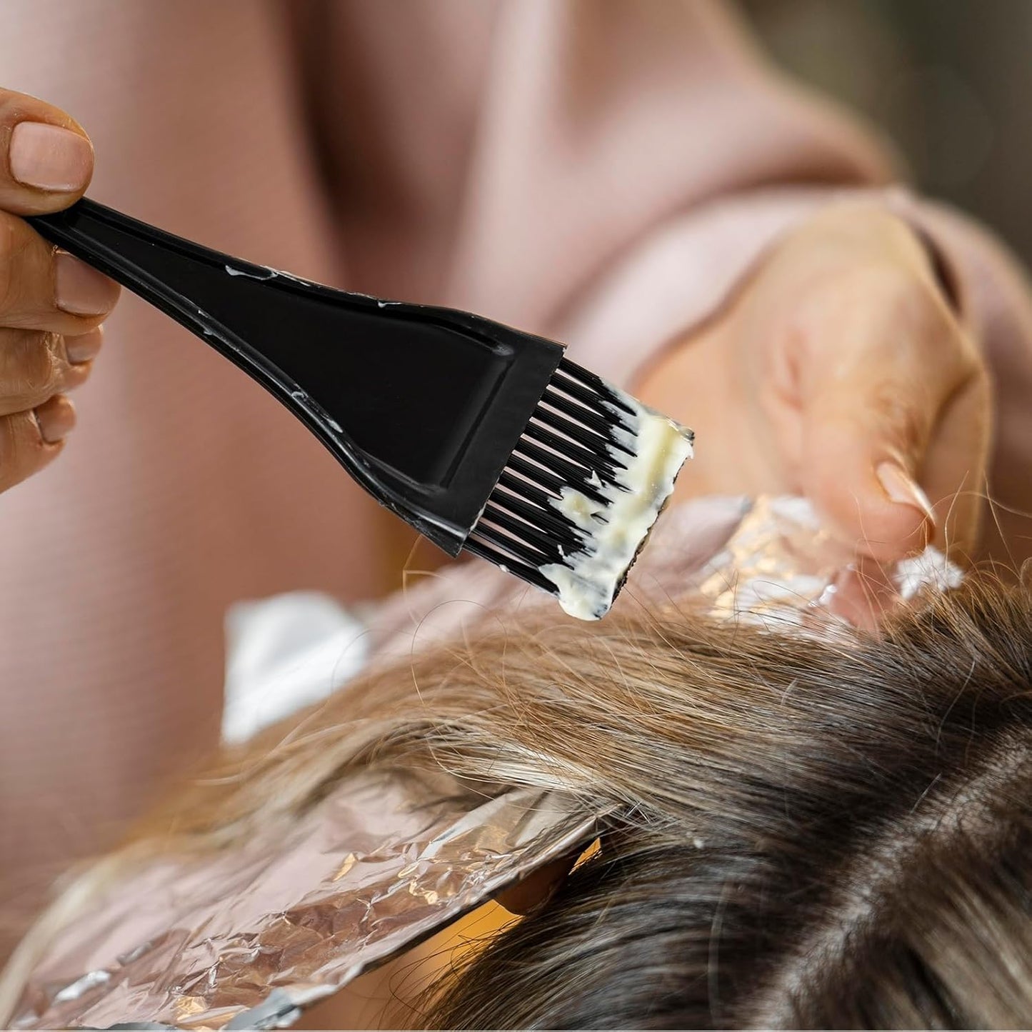 6 Pcs Balayage Board Hair Foils For Highlighting with Teeth Balayage Hair Dye Kit Hair Dye Paddle for Balayage Board Comb Hair Dye Kit for Hair Dye