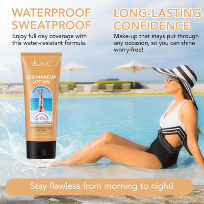 Leg Makeup Concealer, Flawless Body Foundation Cream Waterproof Leg Cream, Skin Tattoo Scars Concealer, Suitable for Natural, Healthy Skin Tones (#2)