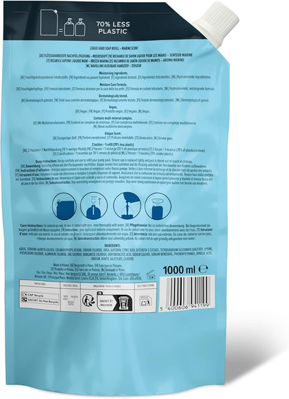 by Amazon Sea fragrance Hand Soap Refill, 2 x 1000ml