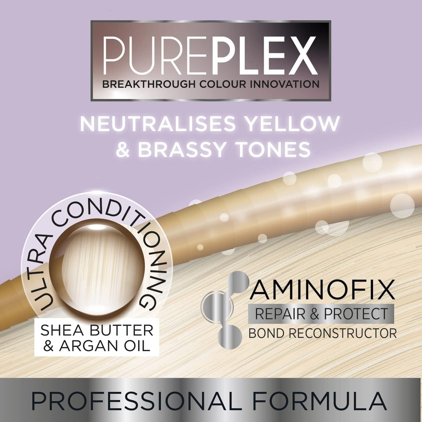 Knight &amp; Wilson PurePlex Blonde Conditioner, for Blonde, Platinum &amp; Grey/Silver Hair, Reduce Brassy Yellow Tones, Toner for Bleached &amp; Highlighted Hair, Cruelty Free, No Parabens or Sulphates, 200ml