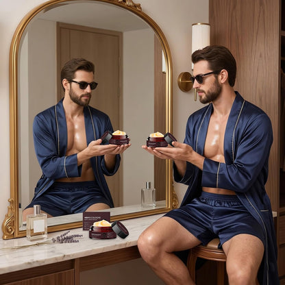 2Pcs Body Butter for Men, Scented Mens Moisturiser, Deep Hydrating Moisture Body Lotion Gentle Formula