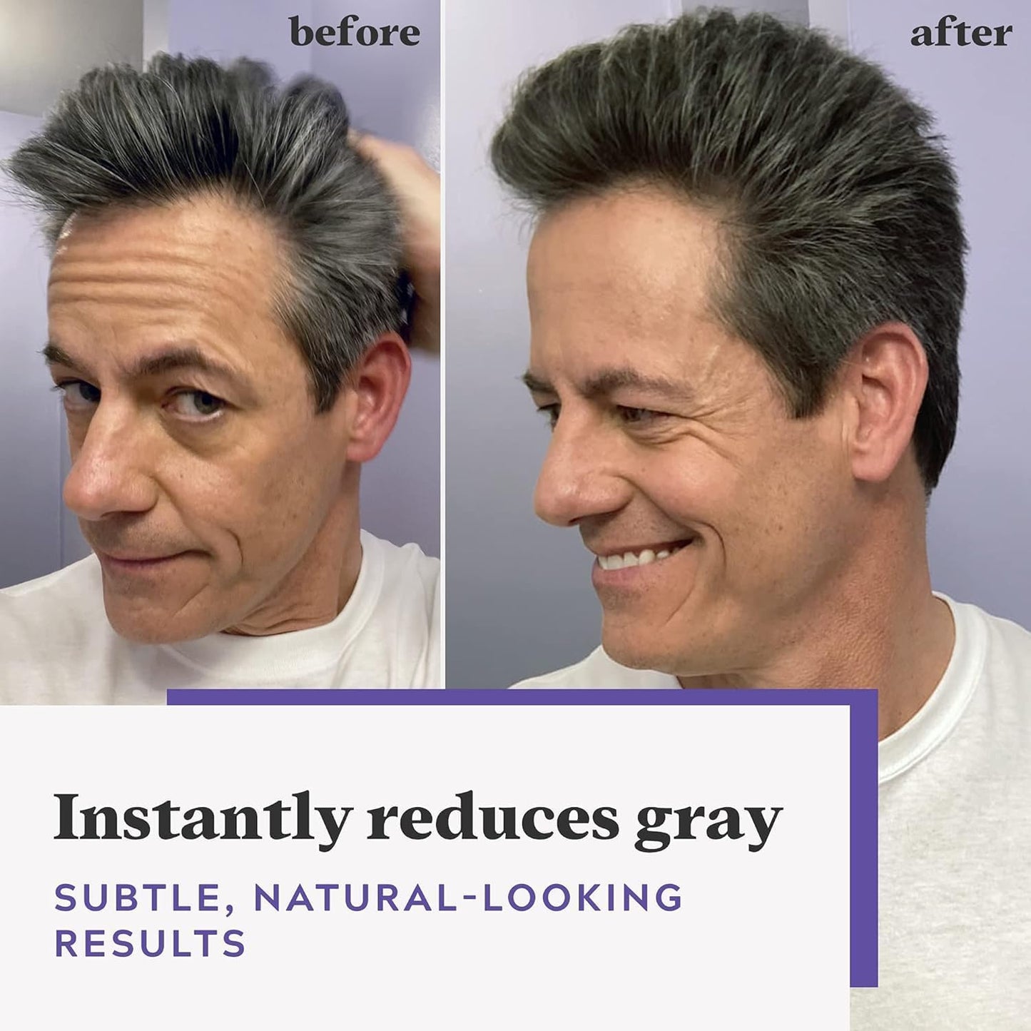 Just For Men Touch of Grey Dark Brown Hair Dye For a Natural Salt &amp; Pepper Look, T45