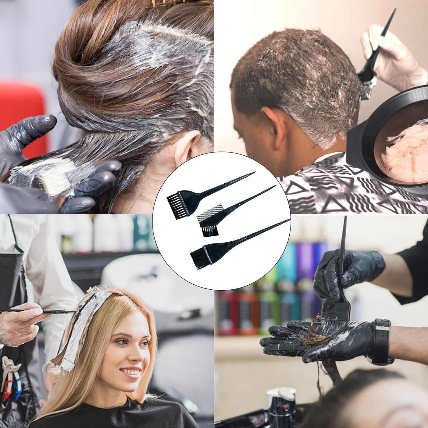 20Pcs Tools for Hair Colouring Kit, Hair Dying Tools Kit, DIY Beauty Salon Hair Bleaching Tools Kit, Hair Dye Bowl and Brush Kit, including Mixing Bowl, Ear Cover, Hair Shawl, Gloves, Hair Clips