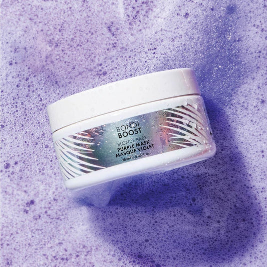 BondiBoost Blonde Baby Toning Purple Hair Mask - Silicone-Free, Aloe-Based Deep Treatment with Violet Pigments, Silky Shine Blonde Hair - Vegan &amp; Cruelty-Free, 200ml