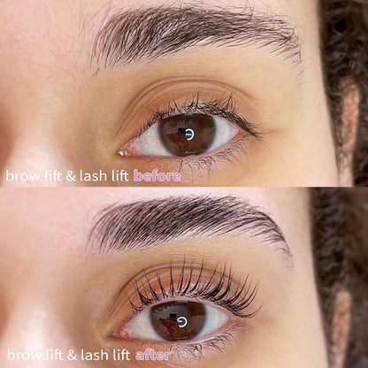 Lash Lift Kit, Eyelash Perming Kit, Brow Lamination Kit, Easy Squeeze Tube Design, Beginner Friendly 15 Uses, Up to 6 Weeks Curl
