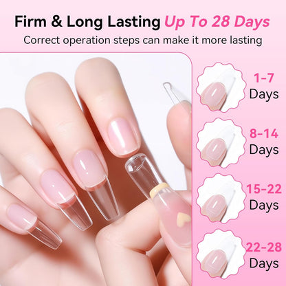 Makartt Extra Strong Nail Glue with Brush – 5s Dries Quickly, Long-Lasting Hold, 7ml Acrylic Adhesive for Nail Tips, Fake Nails &amp; Repairs, No Nail Lamp Needed