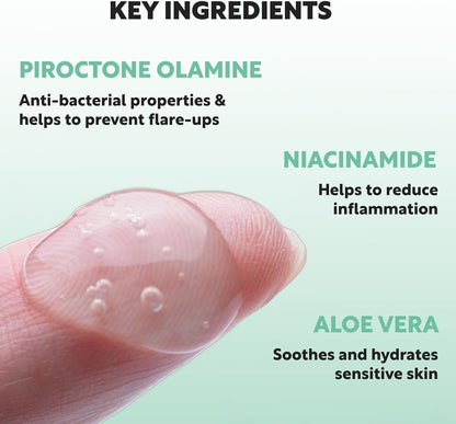 Clever Soap 0.5% Piroctone Olamine Face &amp; Body Cream - Helps Prevent Flare-Ups - Suitable For Seborrheic Dermatitis, Psoriasis, Acne, Dry &amp; Oily, Sensitive Skin - Fragrance &amp; Oil Free, For Men &amp; Women