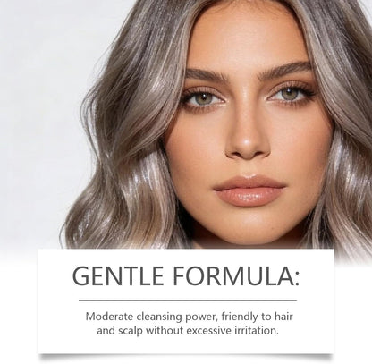 3-in-1 Hair Colour Shampoo, Herbal Shampoo with Milk Tea Ase Colour, Fast-Acting Formula, Semi-Permanent Grey Coverage, For Smooths And Beautiful Hair, Restores Shine(1)