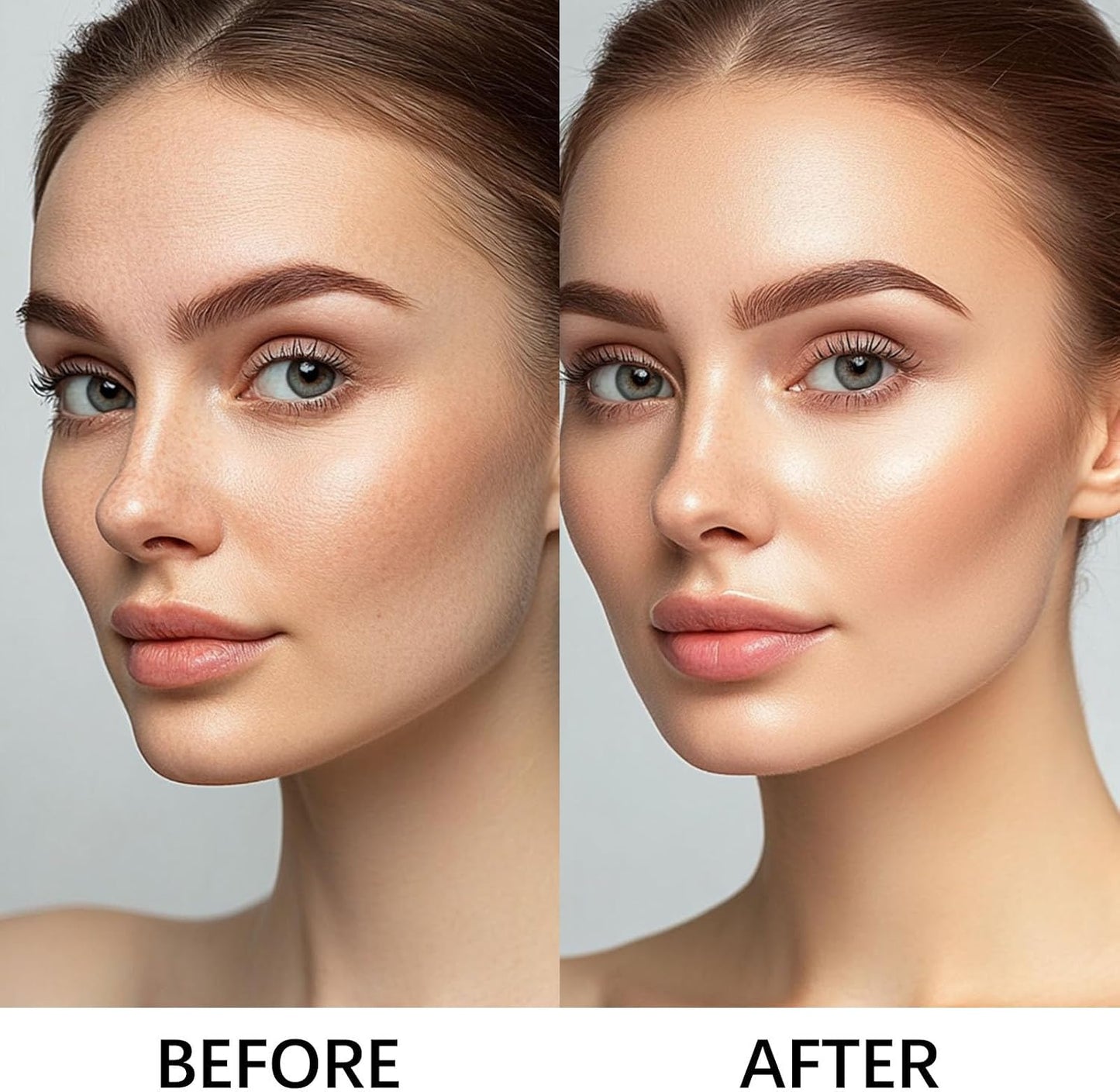 Body Coverage Perfector with SPF 30+, All-Over Complexion Perfector CC Cream, Full Coverage Foundation &amp; Concealer Cream, Waterproof, Long-Lasting for Shimmery Face &amp; Body (Light+brush)