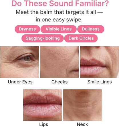 medicube PDRN Pink Collagen Volume Multi Balm Stick | Volufiline, PDRN, NAD, Collagen | Face &amp; Body Balm for Under-Eyes, Neck, Forehead, Smile Lines, Lips | Plumping, Radiance, Line Care | K-Beauty