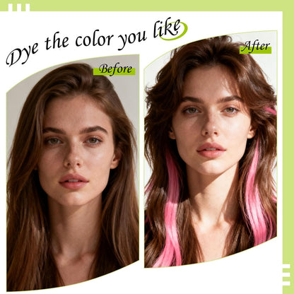 Hair Brush Highlighting Kit with Hair Dye Brush,Dye Mixing Bowl,Highlighting Cap and Hook Hair Dye Comb,Gloves,Cape,Hair Tools Accessories for Bleach,Hair Colour Highlight (7 PCS)