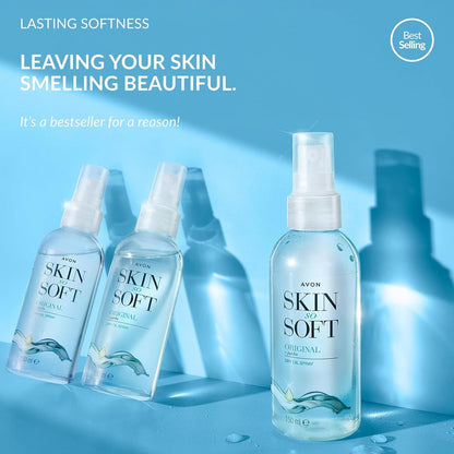 4 x Avon SKIN SO SOFT Original Dry Oil Body Spray (THE ONE MOSQUITOES &amp; OTHER BUGS DON'T LIKE)