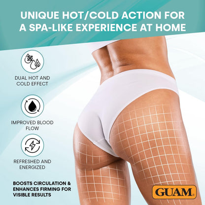 GUAM FangoGel Anti Cellulite Cream for Legs with Hot-Cold Action - 200ml No-Rinse Lipo Active Mud Gel for Skin Firming, Slimming Care, Water Retention and Smoother-Looking Sculpted Legs