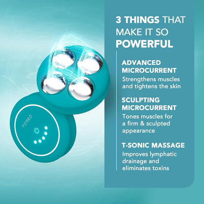 FOREO Bear 2 Body Advanced Microcurrent Body Sculpting Machine, Cellulite Massager &amp; Lymphatic Drainage, Firm &amp; Contour, Body Massager, Increases Absorption of Skin Care Products, Evergreen