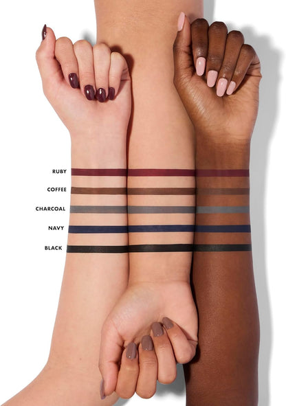 e.l.f. No Budge Retractable Eyeliner, Creamy, Ultra-Pigmented &amp; Waterproof, Creates Bold &amp; Defined Lines, Vegan &amp; Cruelty-Free, Black
