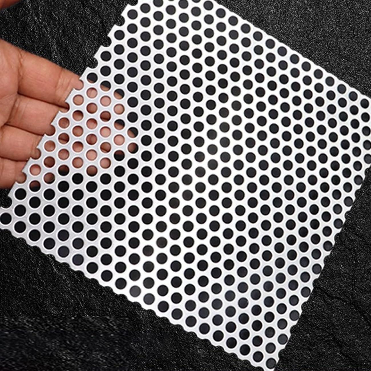 Drain Covers, Square Drain Strainer, 304 Stainless Steel Sewer Strainer, 5mm Hole, Mesh Drain Protectors for Outdoor Indoor, Shower Kitchen Sink Drainage(30x30cm)