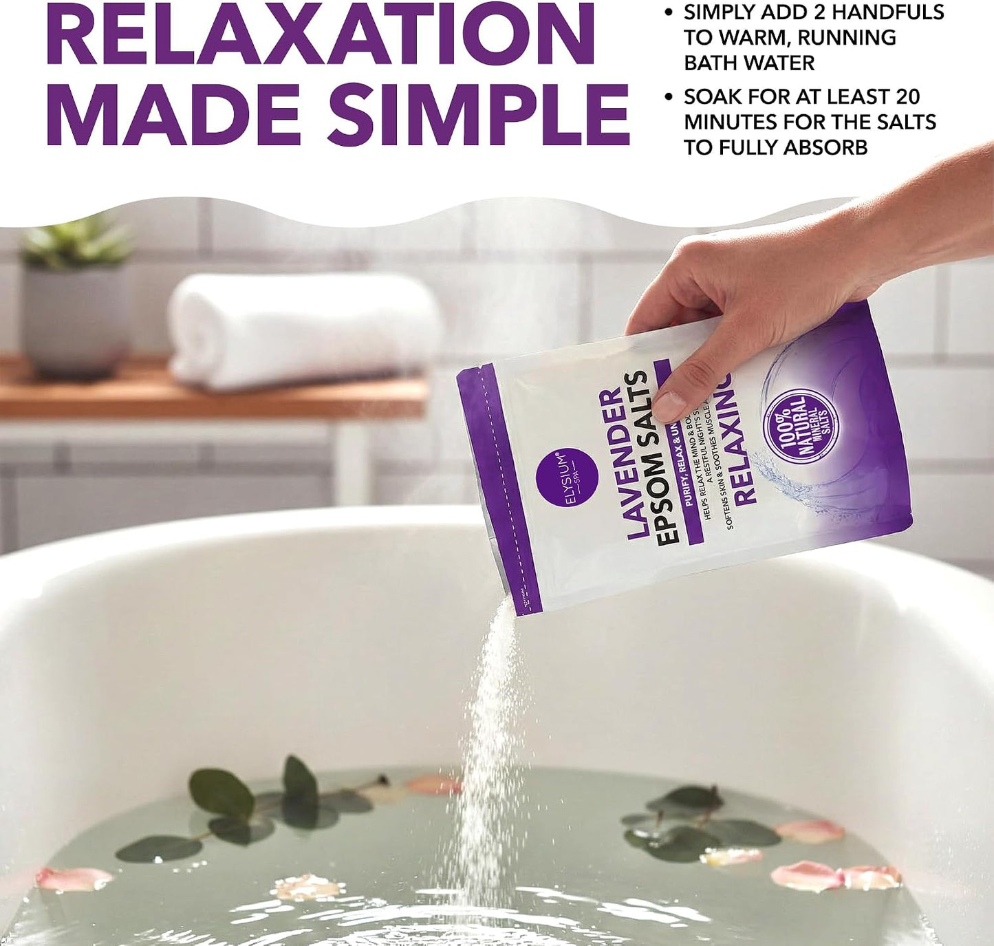 Lavender Epsom Salt Soak: A Calm After‑Workout Ritual