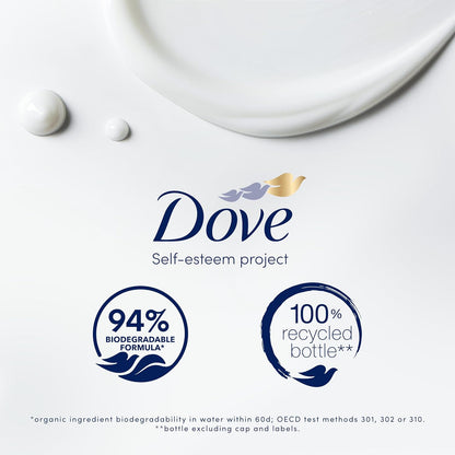 Dove Advanced Care Deeply Nourishing Body Wash Body Cleanser shower gel with skin-natural nutrients for instantly lotion-soft skin 6x 400 ml