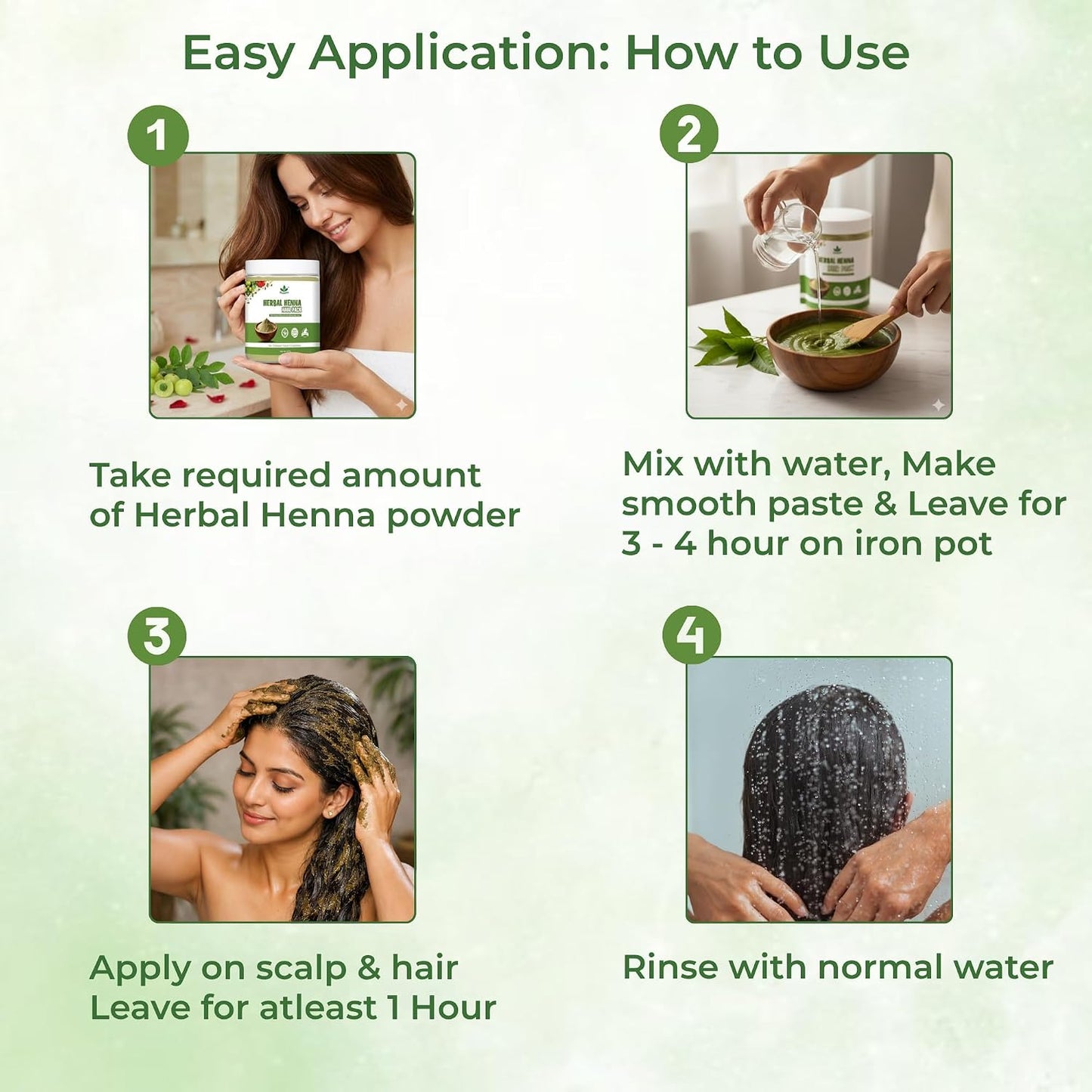 Havintha Natural Herbal Henna Hair Pack 11 Herbs Mix Mehandi Powder (227 G) |