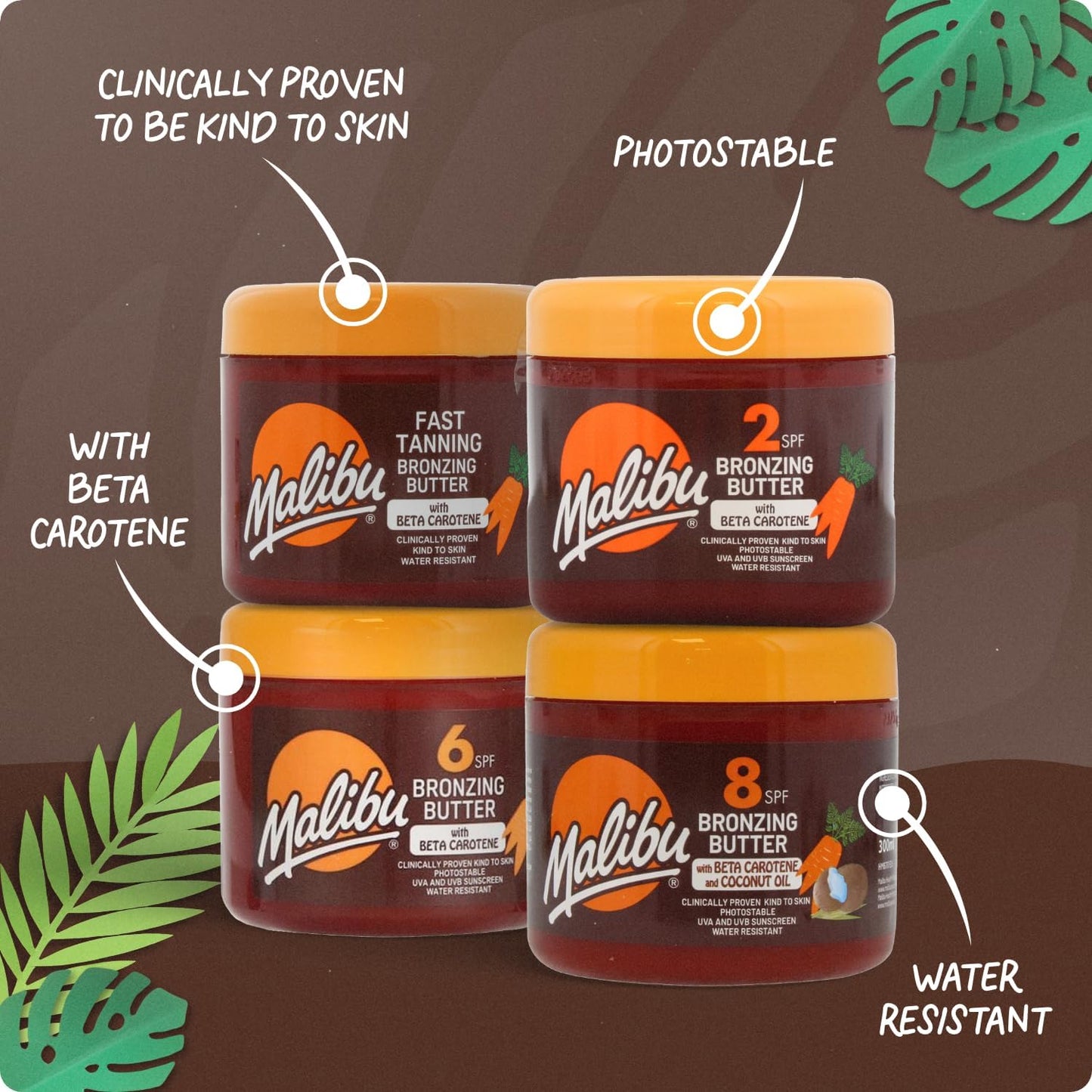 Malibu Sun Fast Tanning Body Butter – a subtle boost for that beach‑ready glow