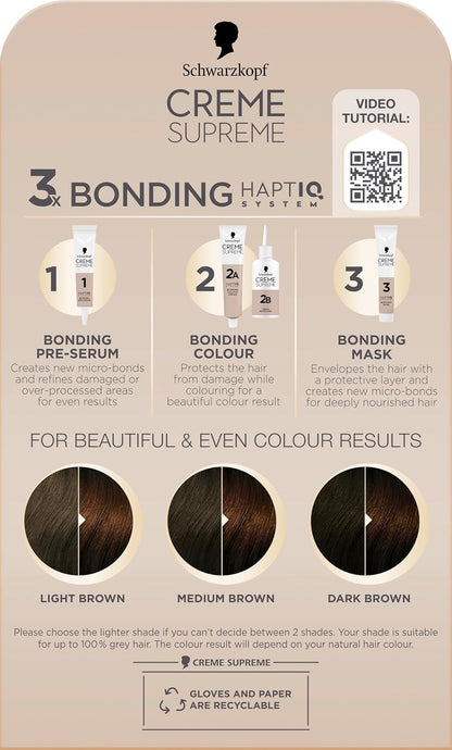 Chocolate brown hair, no drama – just Schwarzkopf Creme Supreme