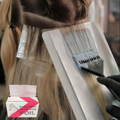 12CM*50M Embossed Hair Foils for Highlighting, Hairdressing Foil, Aluminium Foil for Hair Colouring - Professional Roll with Practical Cutting Edge - for Colouring, Highlighting, Perming,Salon or Home