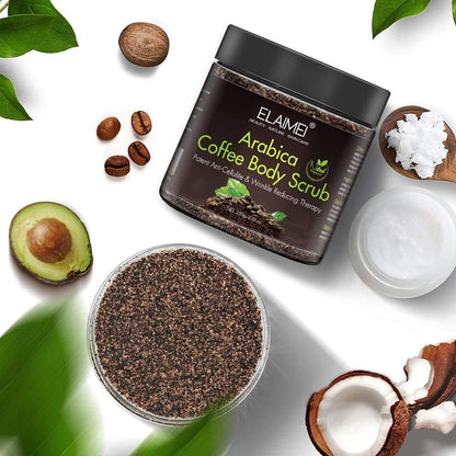 Natural Coffee Scrub with Organic Coffee Body Scrub, Best Acne, Anti Cellulite and Stretch Mark treatment, Spider Vein Therapy for Varicose Veins &amp; Eczema